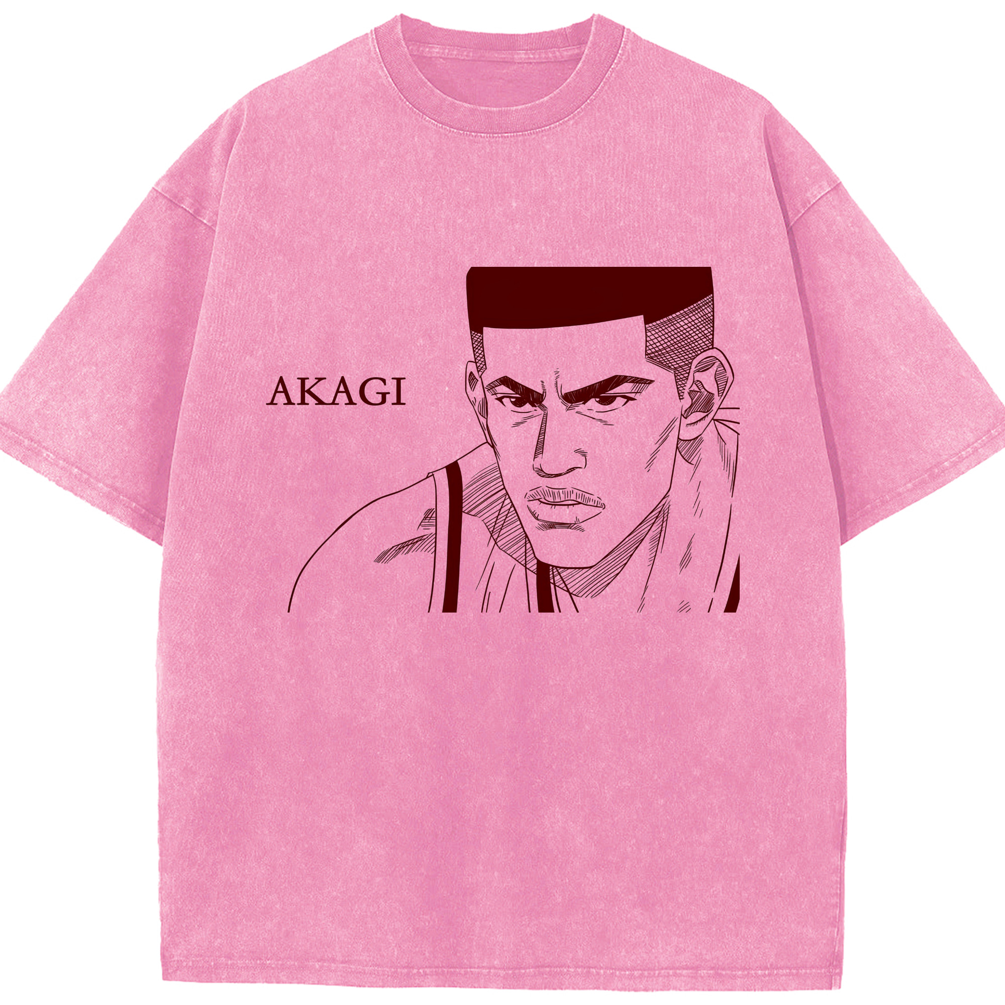 （画像用） SLAM DUNK／スラムダンク 綿100% ヴィンテージ風 半袖Tシャツ（フロントプリント）